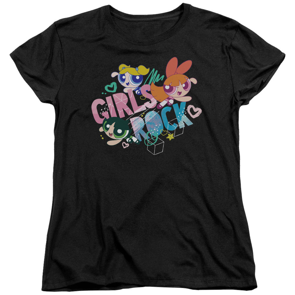 Powerpuff Girls Girls Rock Women's T-Shirt Women's T-Shirt Powerpuff Girls