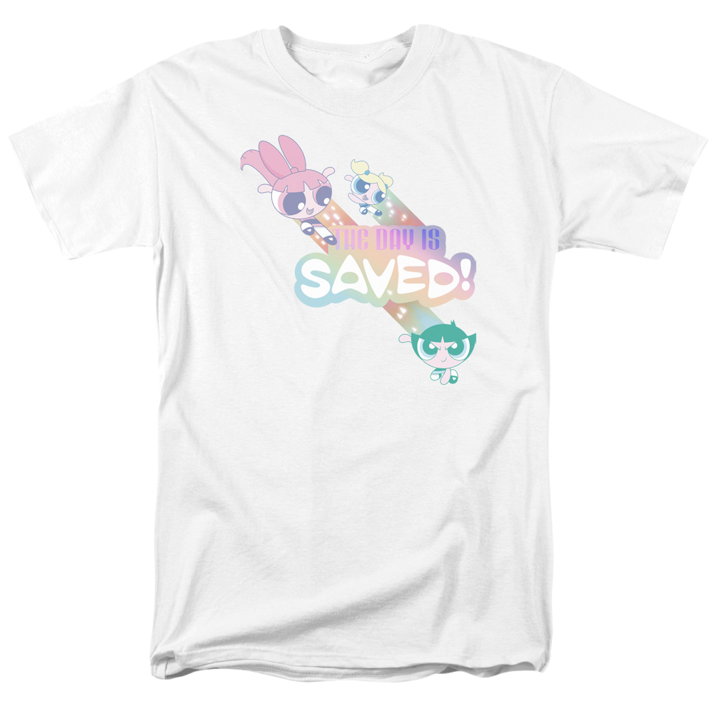 Powerpuff Girls The Day Is Saved Men's Regular Fit T-Shirt Men's Regular Fit T-Shirt Powerpuff Girls