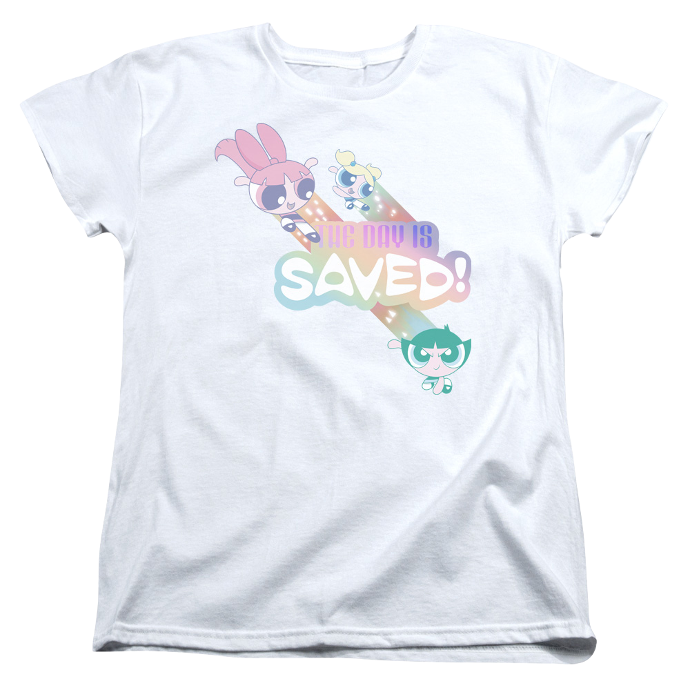 Powerpuff Girls The Day Is Saved Women's T-Shirt Women's T-Shirt Powerpuff Girls