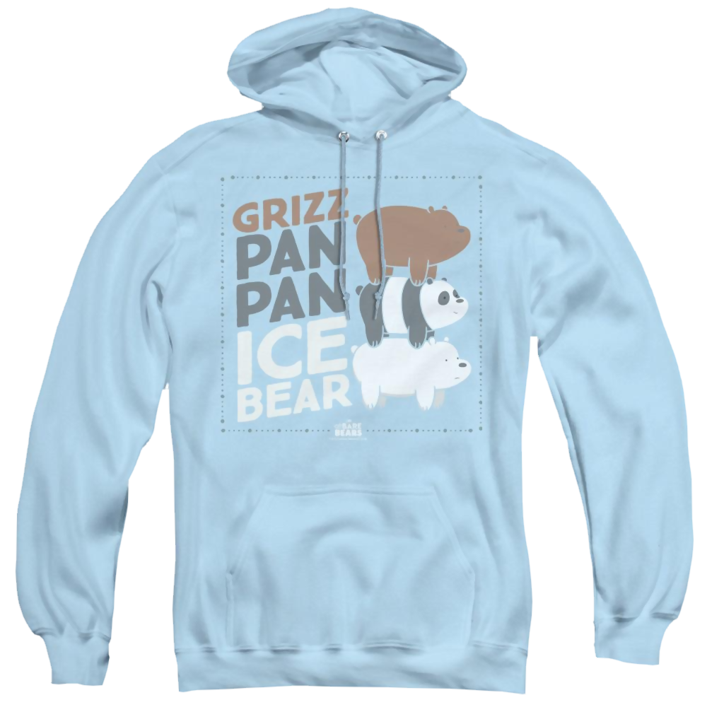 We Bare Bears Grizz Pan Pan Ice Bear - Pullover Hoodie Pullover Hoodie We Bare Bears