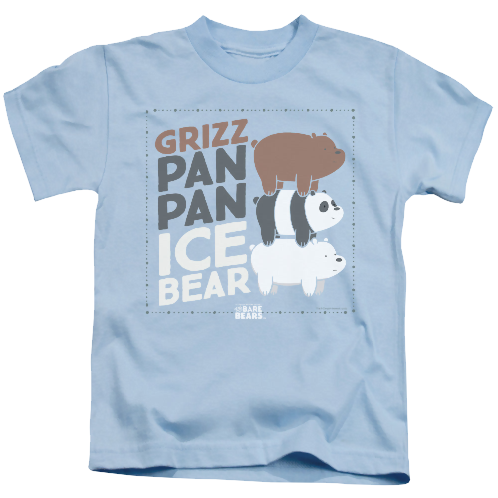 We Bare Bears Grizz Pan Pan Ice Bear - Kid's T-Shirt Kid's T-Shirt (Ages 4-7) We Bare Bears