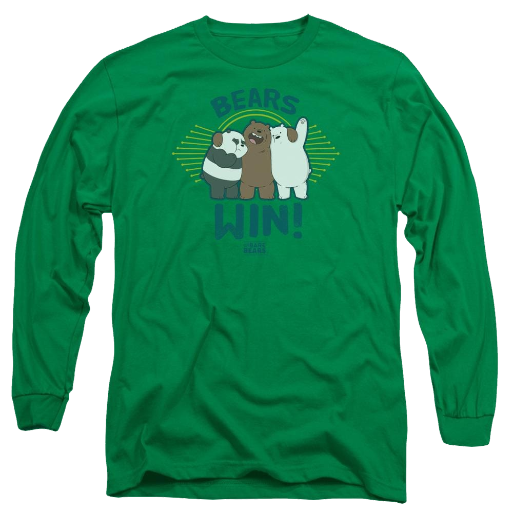 We Bare Bears Bears Win Men's Long Sleeve T-Shirt Men's Long Sleeve T-Shirt We Bare Bears