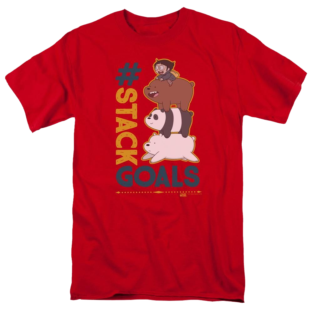 We Bare Bears Stack Goals Men's Regular Fit T-Shirt Men's Regular Fit T-Shirt We Bare Bears