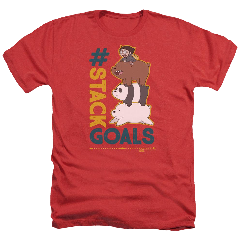 We Bare Bears Stack Goals Men's Heather T-Shirt Men's Heather T-Shirt We Bare Bears