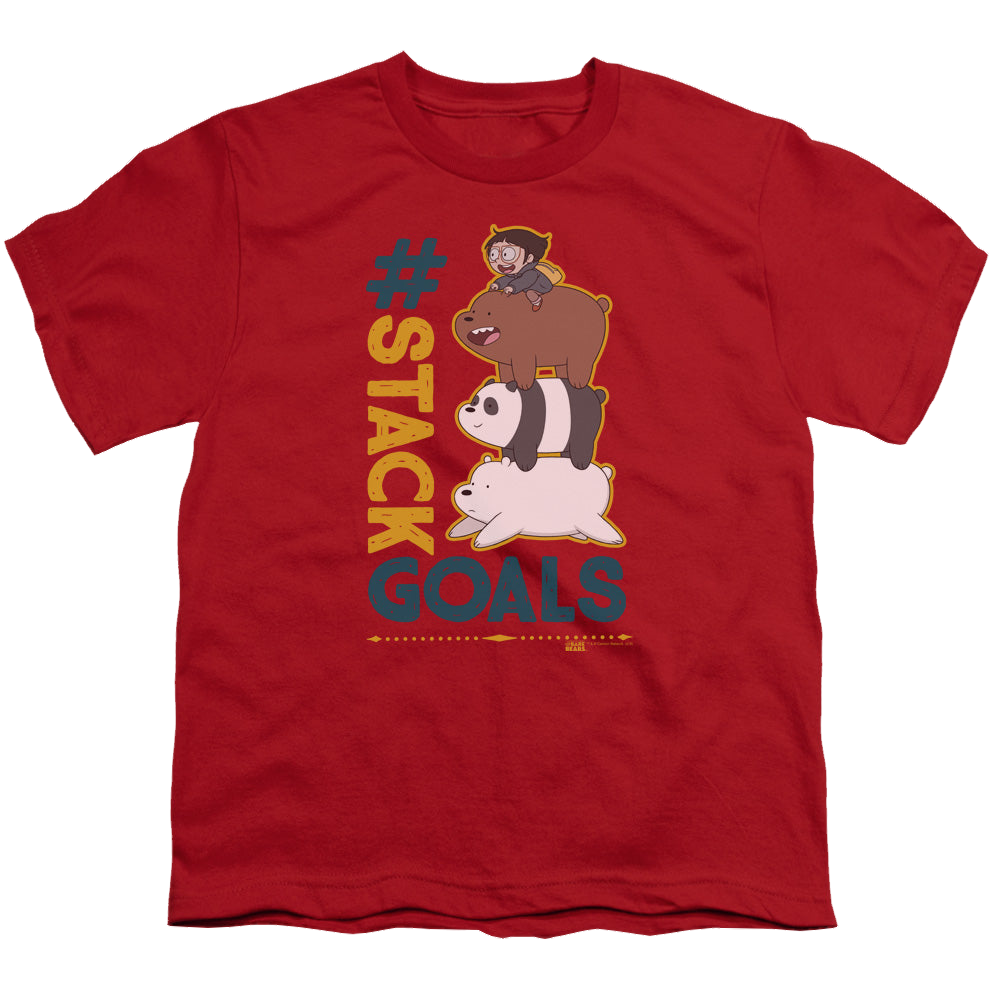 We Bare Bears Stack Goals - Youth T-Shirt Youth T-Shirt (Ages 8-12) We Bare Bears