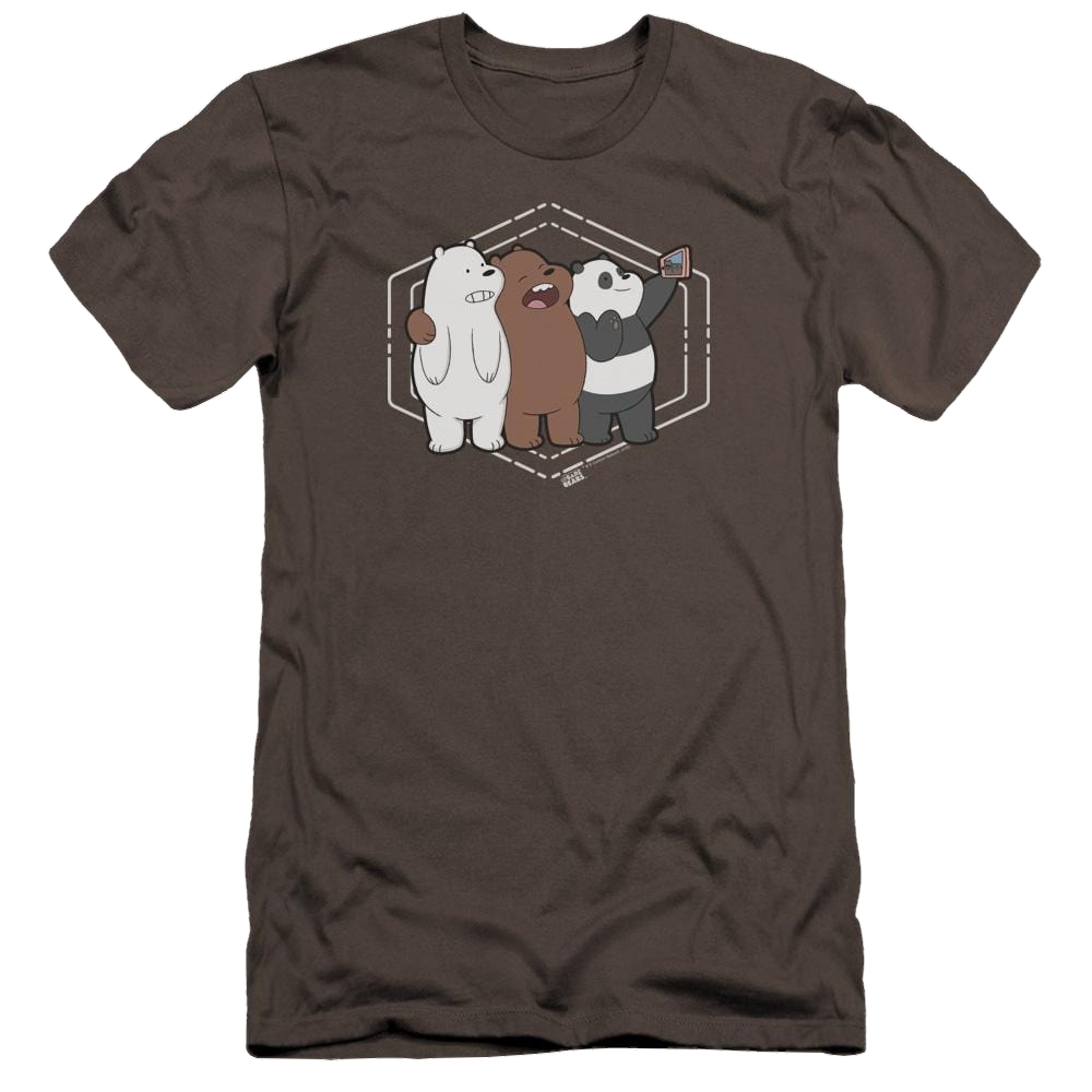 We Bare Bears Selfie Men's Premium Slim Fit T-Shirt Men's Premium Slim Fit T-Shirt We Bare Bears
