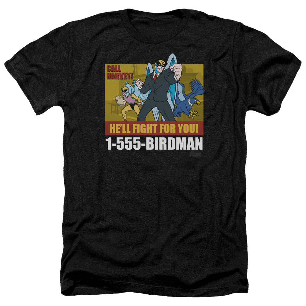 Harvey Birdman Birdman Ad - Men's Heather T-Shirt Men's Heather T-Shirt Harvey Birdman