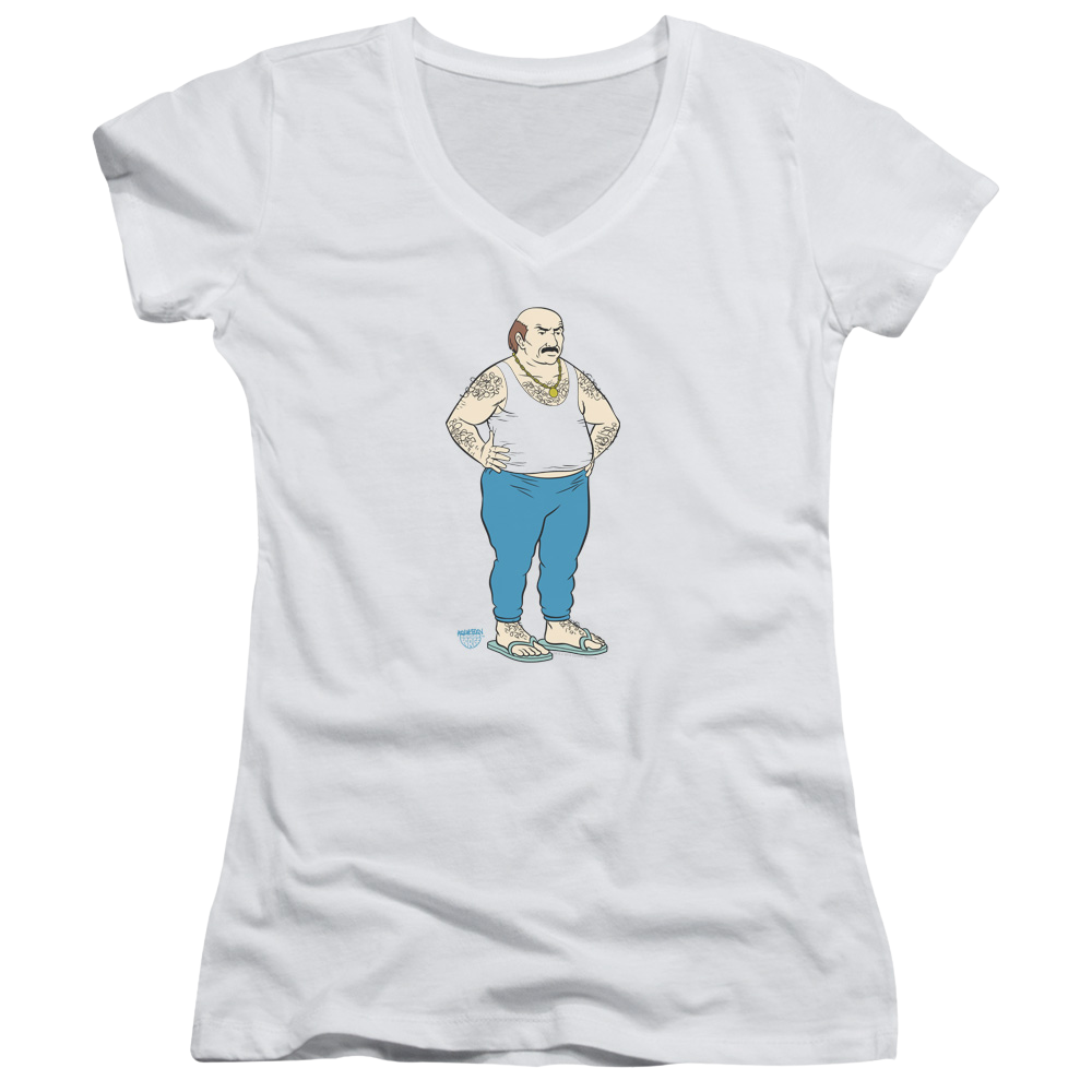Aqua Teen Hunger Force Carl - Juniors V-Neck T-Shirt Juniors V-Neck T-Shirt Aqua Teen Hunger Force