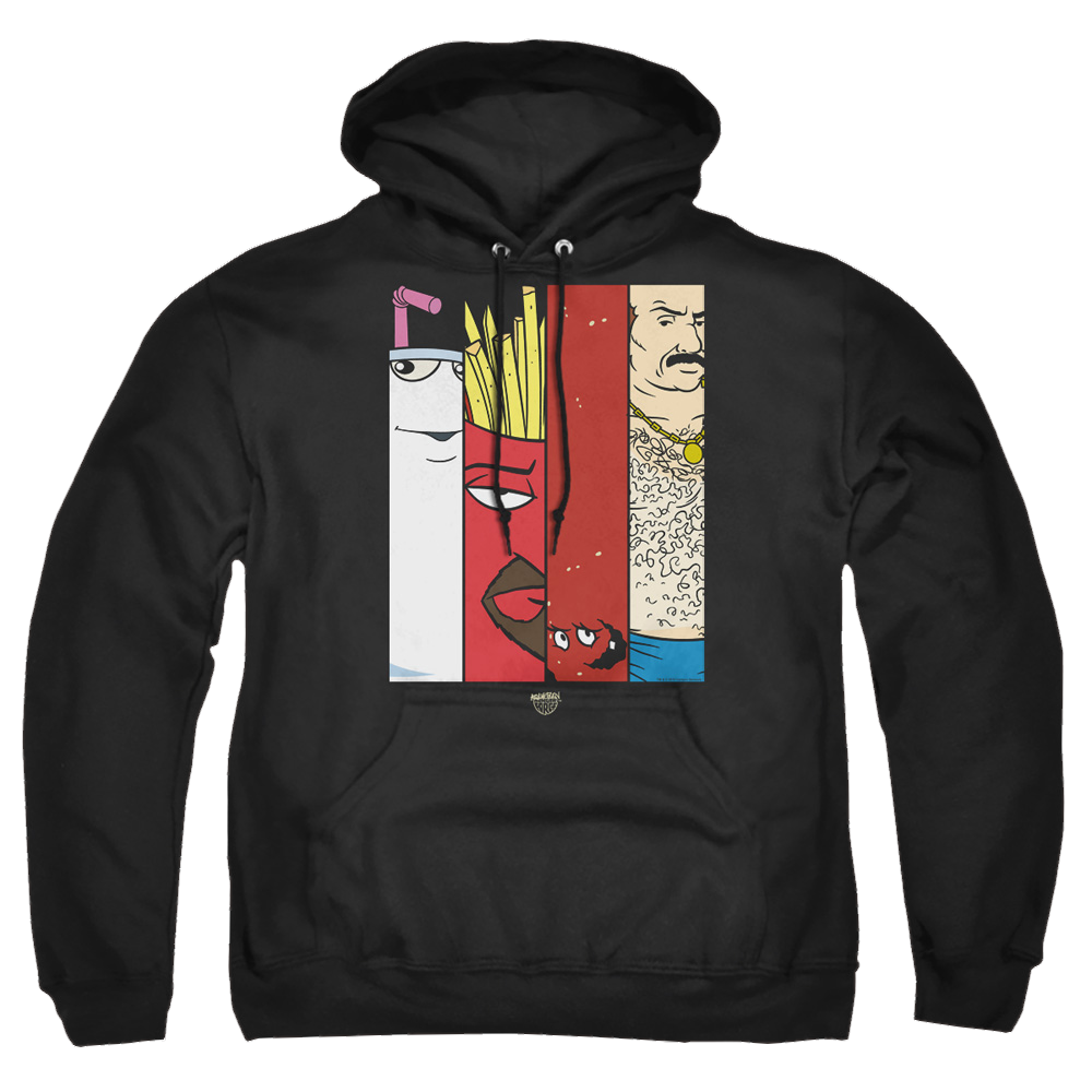 Aqua Teen Hunger Force Group Tiles - Pullover Hoodie Pullover Hoodie Aqua Teen Hunger Force