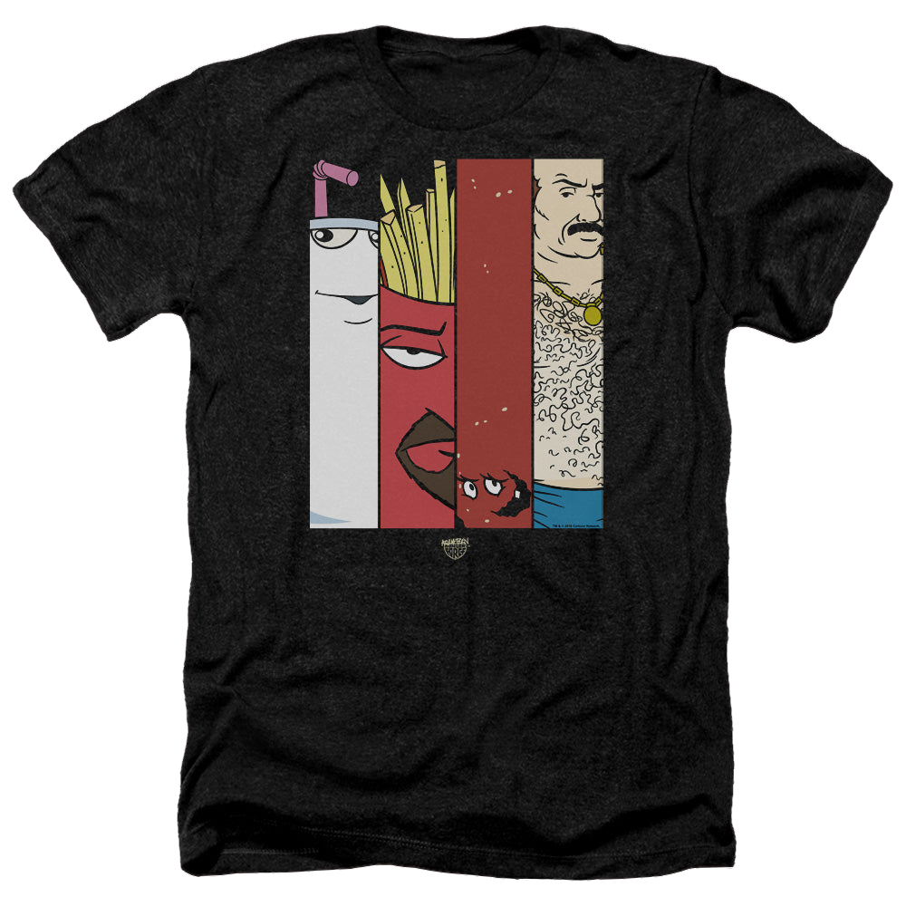 Aqua Teen Hunger Force Group Tiles - Men's Heather T-Shirt Men's Heather T-Shirt Aqua Teen Hunger Force