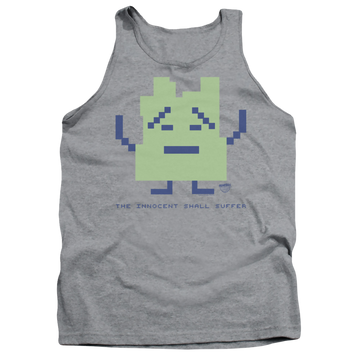 Athletic heather men's tank with Aqua Teen Hunger Force Inignokt graphic