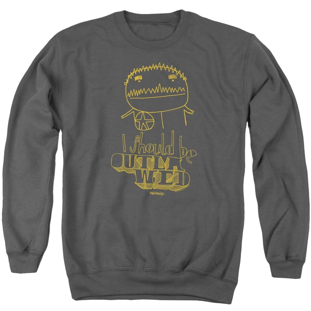 Squidbillies Outlawed - Men's Crewneck Sweatshirt Men's Crewneck Sweatshirt Squidbillies