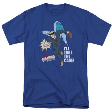 Royal men's regular fit t-shirt with The Venture Bros Take The Case graphic