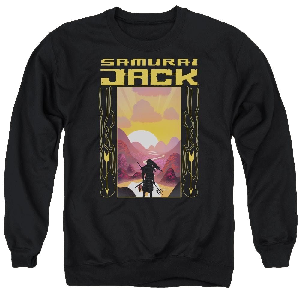 Samurai Jack Sunrise - Men's Crewneck Sweatshirt Men's Crewneck Sweatshirt Samurai Jack