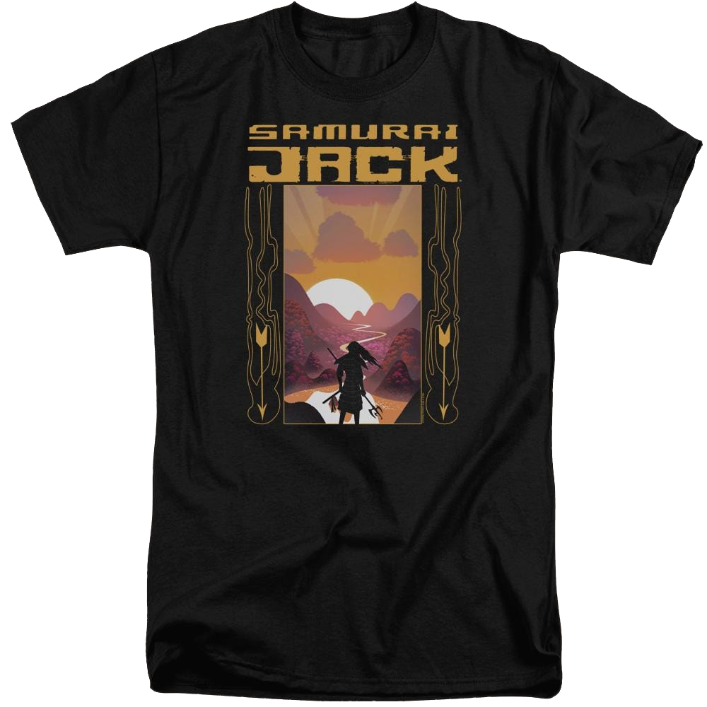 Samurai Jack Sunrise - Men's Tall Fit T-Shirt Men's Tall Fit T-Shirt Samurai Jack