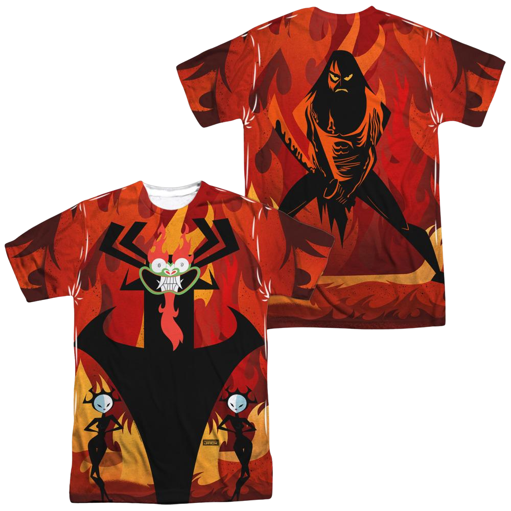 Samurai Jack Akus Wrath (Front/Back Print) - Men's All-Over Print T-Shirt Men's All-Over Print T-Shirt Samurai Jack