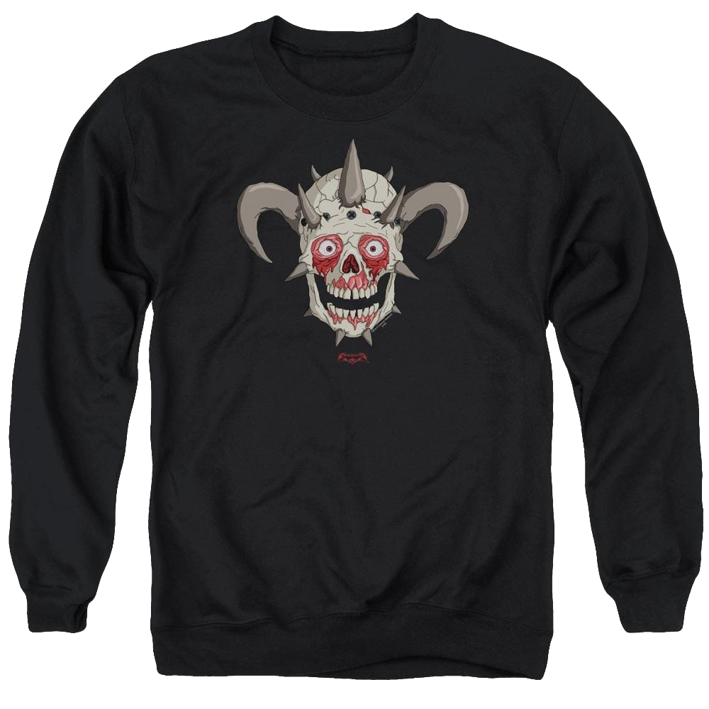 Metalocalypse Facebones - Men's Crewneck Sweatshirt Men's Crewneck Sweatshirt Metalocalypse