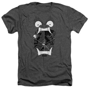 Charcoal men's heather t-shirt with Samurai Jack Divisive graphic