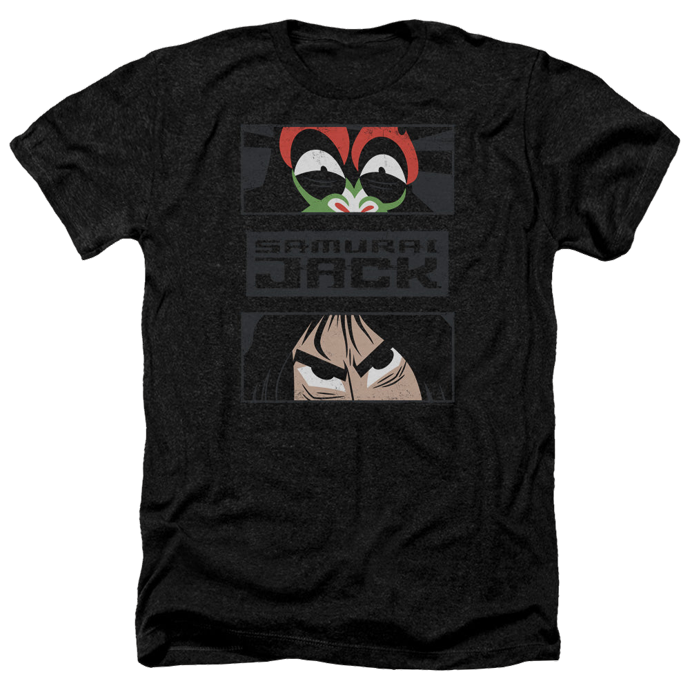 Samurai Jack Stare Down - Men's Heather T-Shirt Men's Heather T-Shirt Samurai Jack