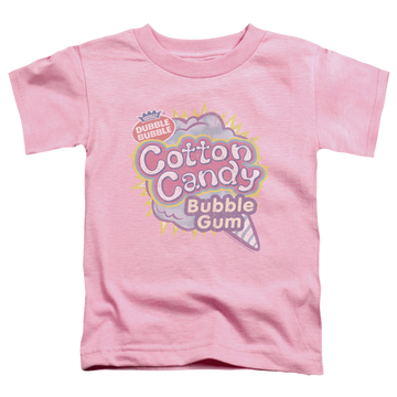 Pink toddler t-shirt with Dubble Bubble Cotton Candy graphic