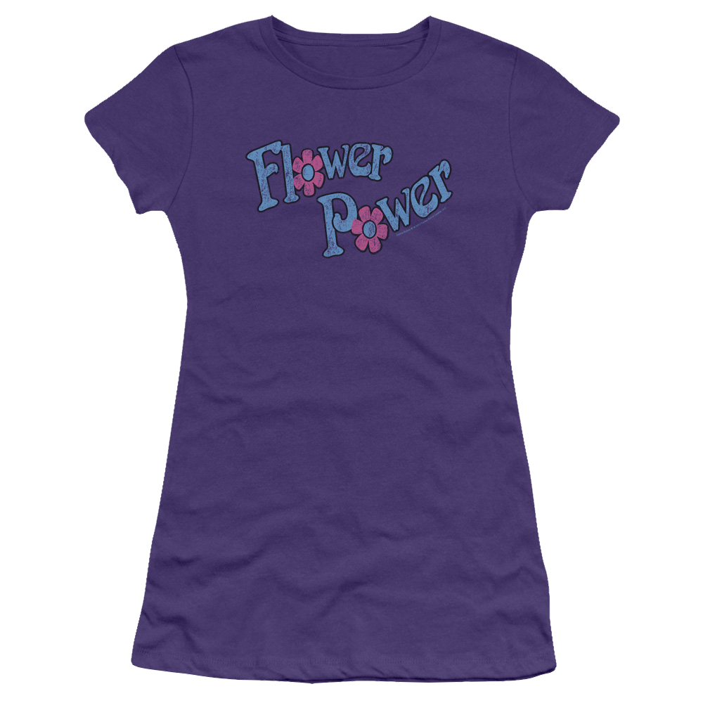 Dubble Bubble Flower Power - Juniors T-Shirt Juniors T-Shirt Dubble Bubble