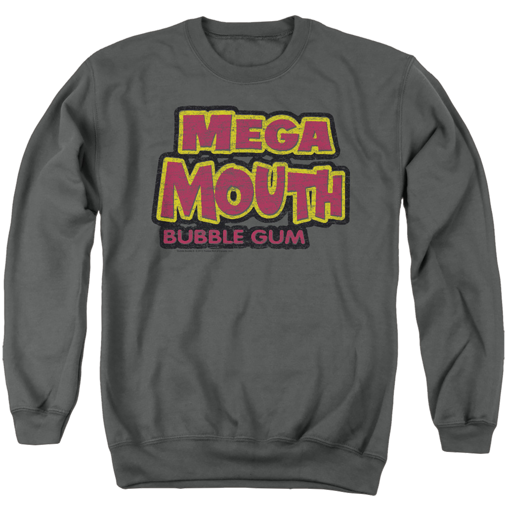 Dubble Bubble Mega Mouth - Men's Crewneck Sweatshirt Men's Crewneck Sweatshirt Dubble Bubble