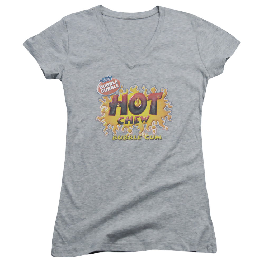 Dubble Bubble Hot Chew - Juniors V-Neck T-Shirt Juniors V-Neck T-Shirt Dubble Bubble