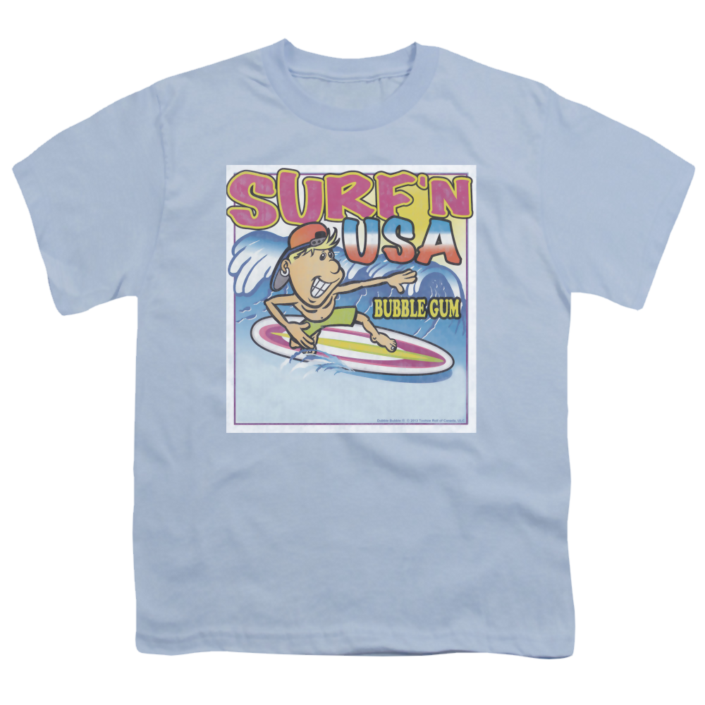 Dubble Bubble Surfn Usa Gum - Youth T-Shirt (Ages 8-12) Youth T-Shirt (Ages 8-12) Dubble Bubble
