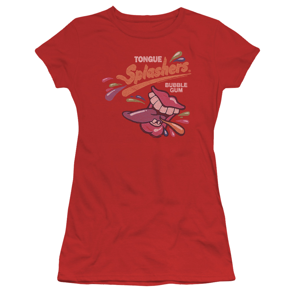 Dubble Bubble Distress Logo - Juniors T-Shirt Juniors T-Shirt Dubble Bubble