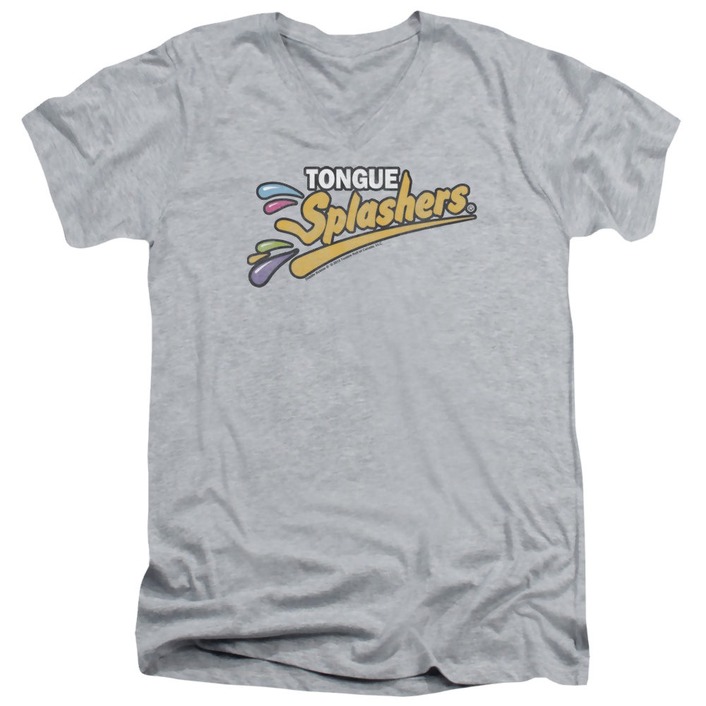 Dubble Bubble Tongue Splashers Logo - Men's V-Neck T-Shirt Men's V-Neck T-Shirt Dubble Bubble