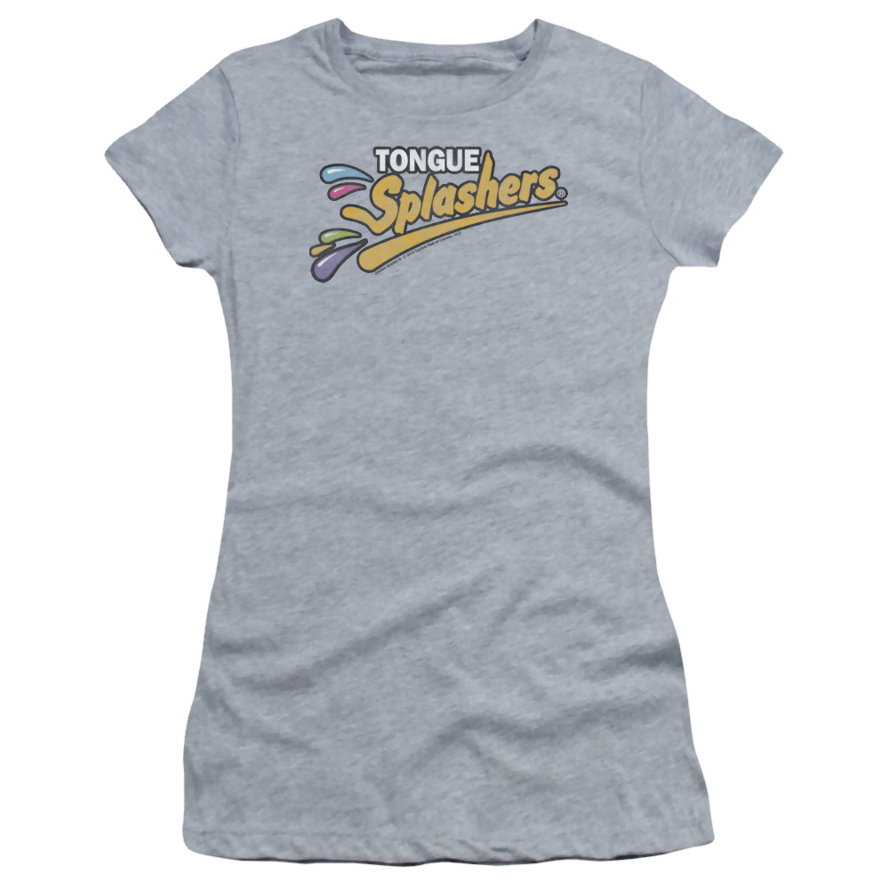 Dubble Bubble Tongue Splashers Logo - Juniors T-Shirt Juniors T-Shirt Dubble Bubble