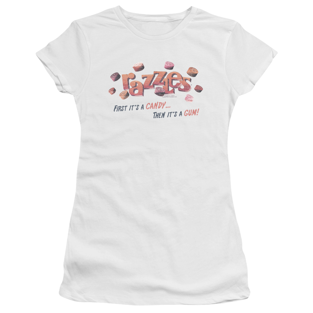 Dubble Bubble A Gum And A Candy - Juniors T-Shirt Juniors T-Shirt Dubble Bubble