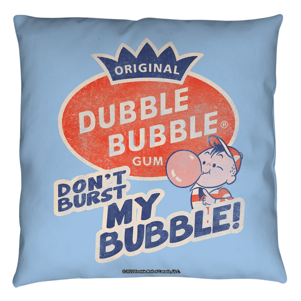 Dubble Bubble Burst Bubble Throw Pillow Throw Pillows Dubble Bubble