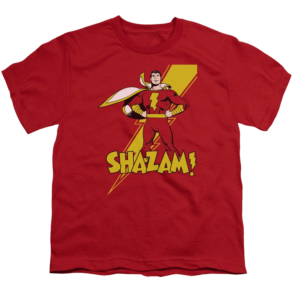 Shazam Shazam - Youth T-Shirt Youth T-Shirt (Ages 8-12) Shazam
