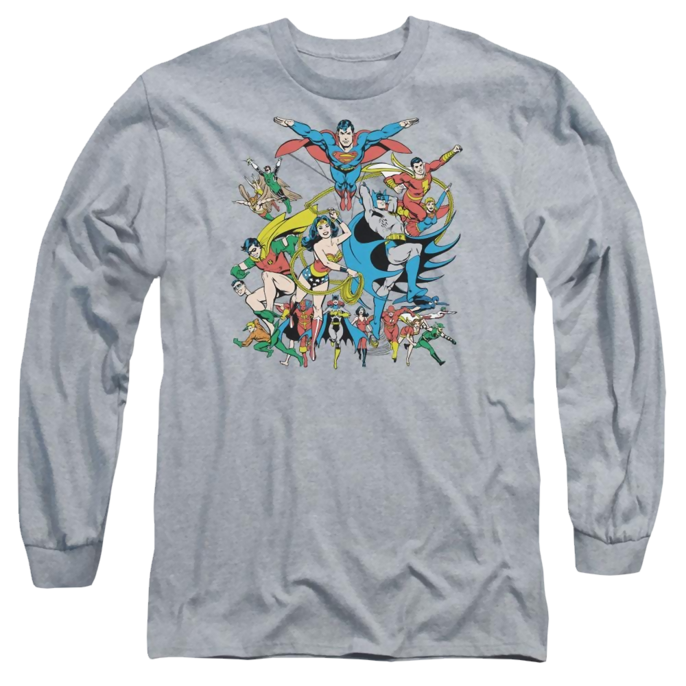 DC Comics Justice League Assemble - Men's Long Sleeve T-Shirt Men's Long Sleeve T-Shirt Justice League