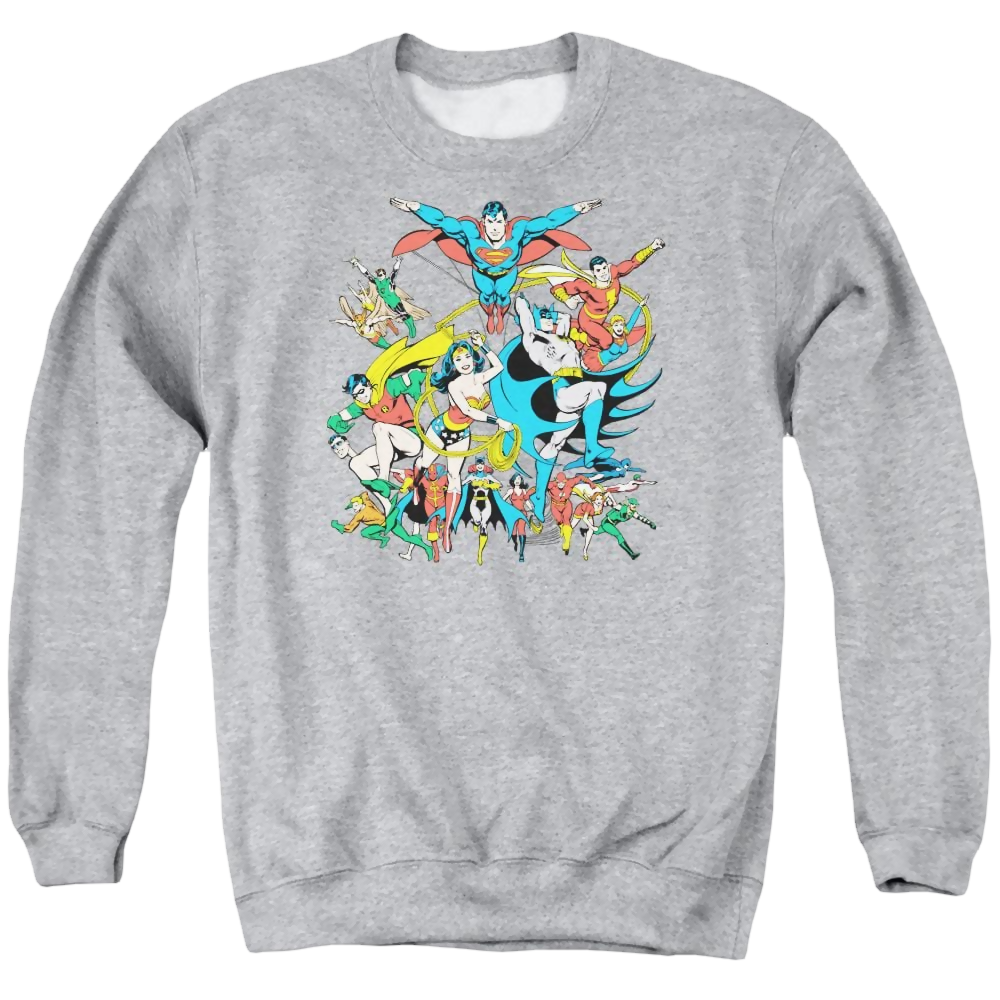 DC Comics Justice League Assemble - Men's Crewneck Sweatshirt Men's Crewneck Sweatshirt Justice League