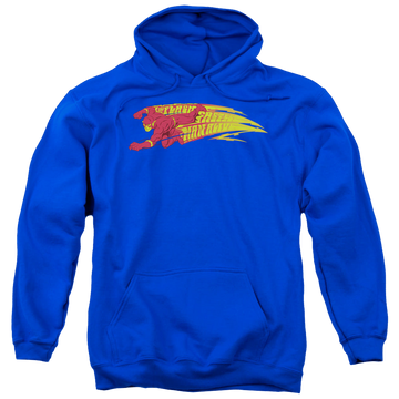 Royal pullover hoodie with The Flash Fastest Man Alive graphic