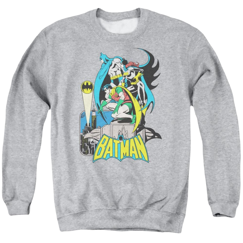 DC Comics Heroic Trio - Men's Crewneck Sweatshirt Men's Crewneck Sweatshirt Batman