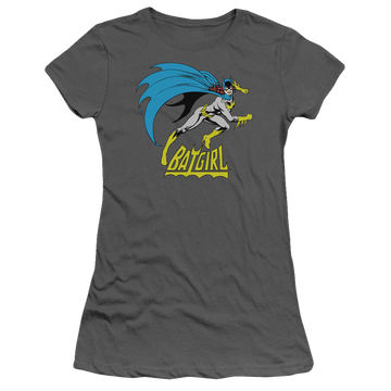 Charcoal juniors t-shirt with Batman Batgirl Is Hot graphic