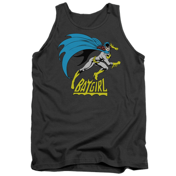 Charcoal men's tank with Batman Batgirl Is Hot graphic