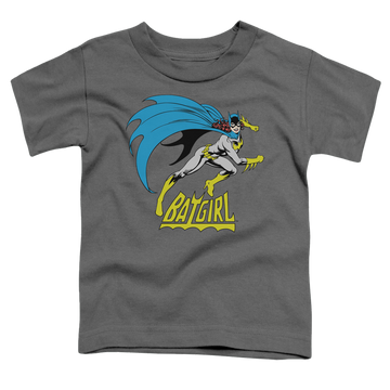 Charcoal toddler t-shirt with Batman Batgirl Is Hot graphic