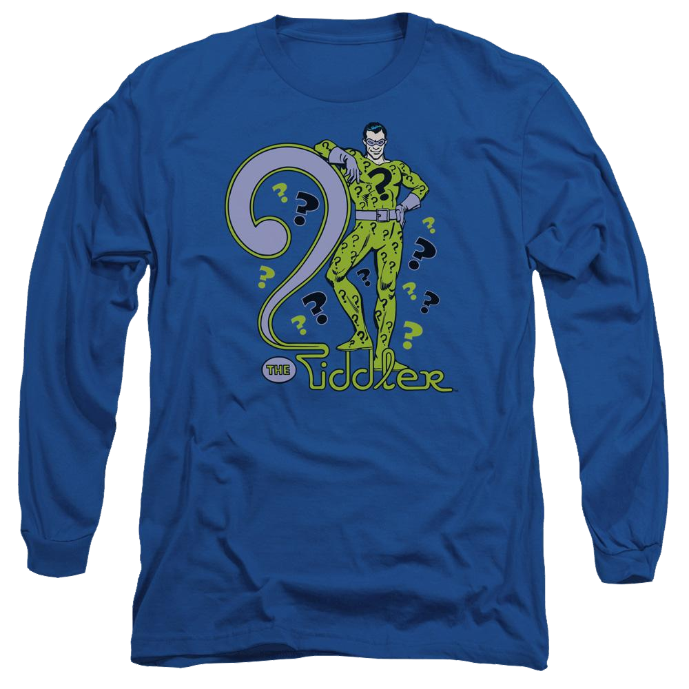 DC Comics The Riddler - Men's Long Sleeve T-Shirt Men's Long Sleeve T-Shirt DC Comics
