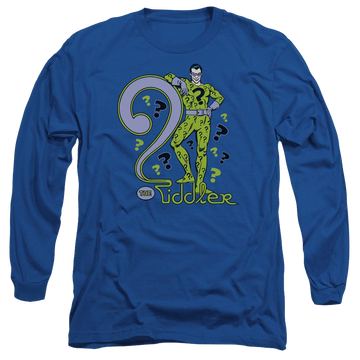Royal men's long sleeve t-shirt with DC Comics The Riddler graphic