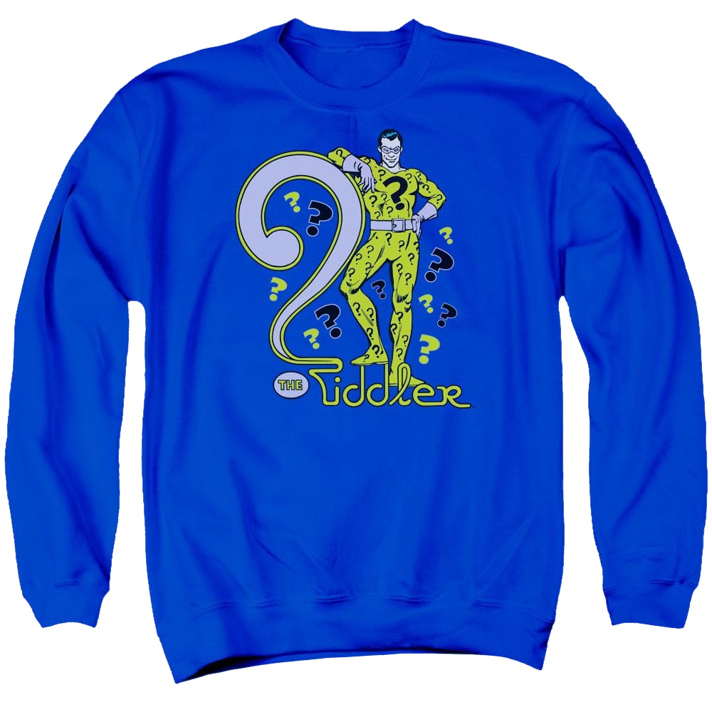 DC Comics The Riddler - Men's Crewneck Sweatshirt Men's Crewneck Sweatshirt DC Comics