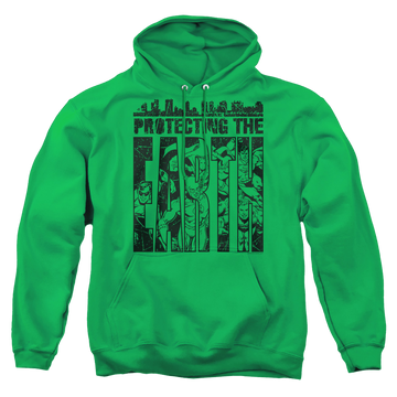 Justice League Protecting The Earth - Pullover Hoodie Pullover Hoodie Justice League