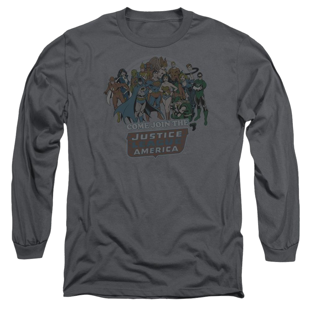 DC Comics Join The Justice League - Men's Long Sleeve T-Shirt Men's Long Sleeve T-Shirt Justice League