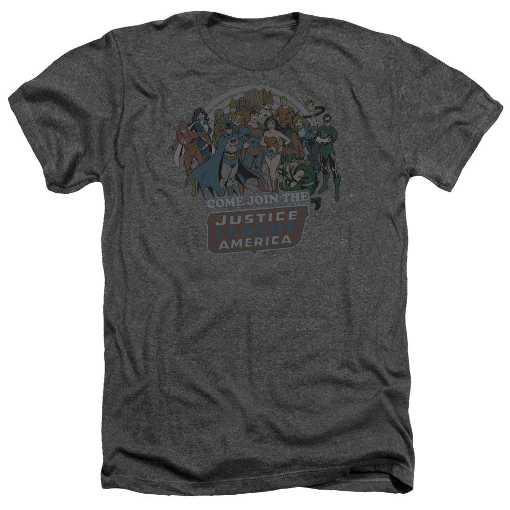 DC Comics Join The Justice League - Men's Heather T-Shirt Men's Heather T-Shirt Justice League