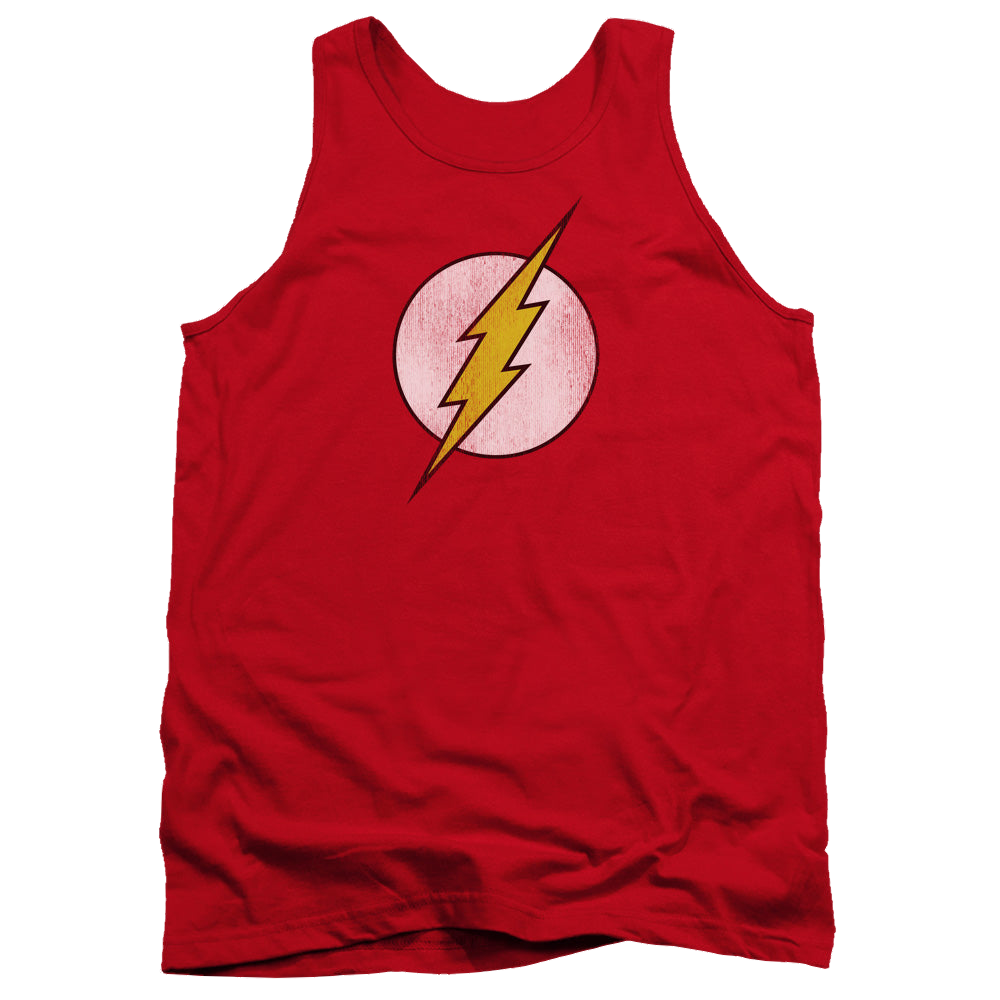 Flash, The Flash Logo Distressed - Men's Tank Top Men's Tank The Flash