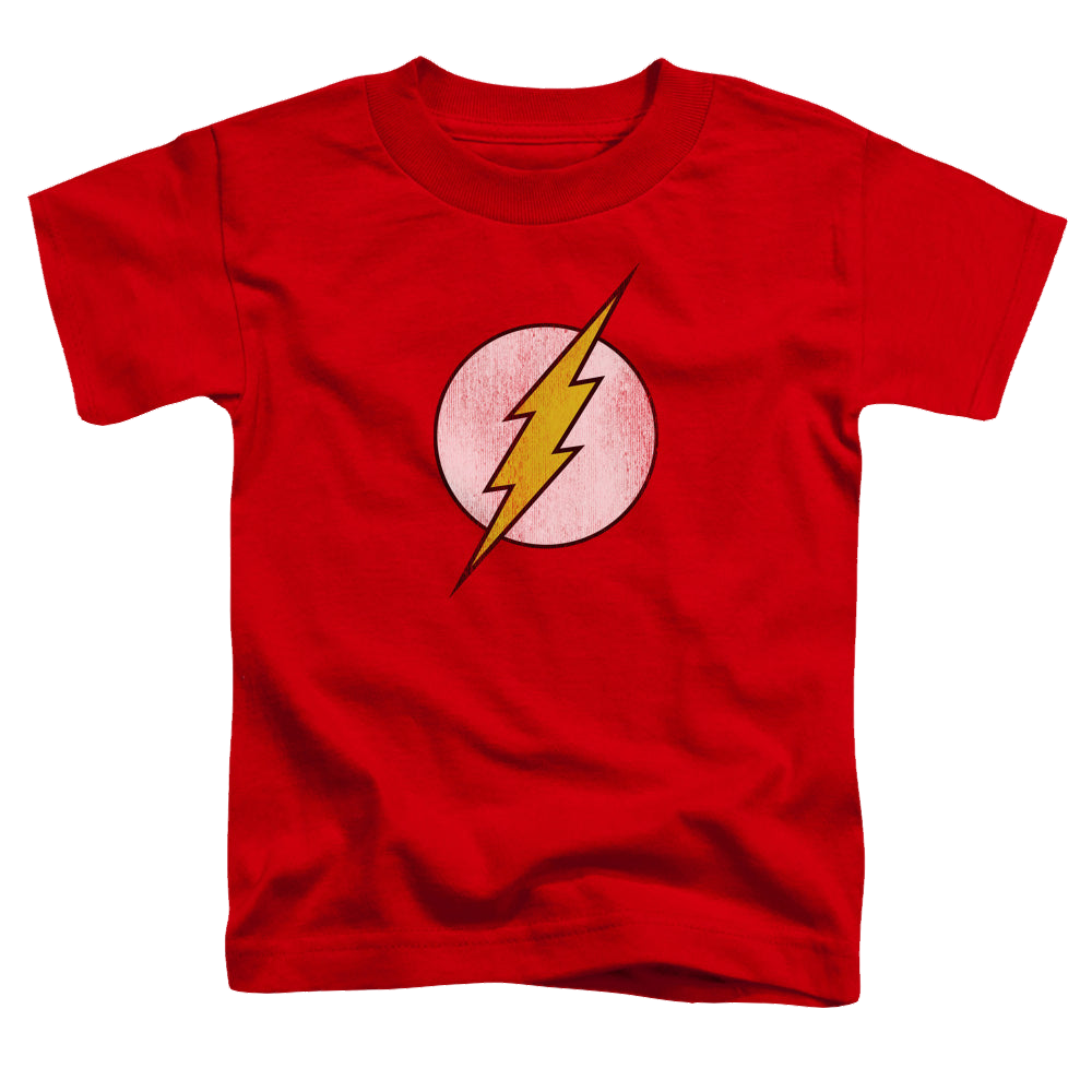Flash, The Flash Logo Distressed - Toddler T-Shirt Toddler T-Shirt The Flash