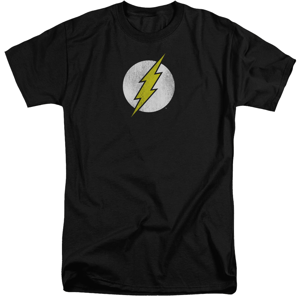 Flash, The Flash Logo Distressed - Men's Tall Fit T-Shirt Men's Tall Fit T-Shirt The Flash